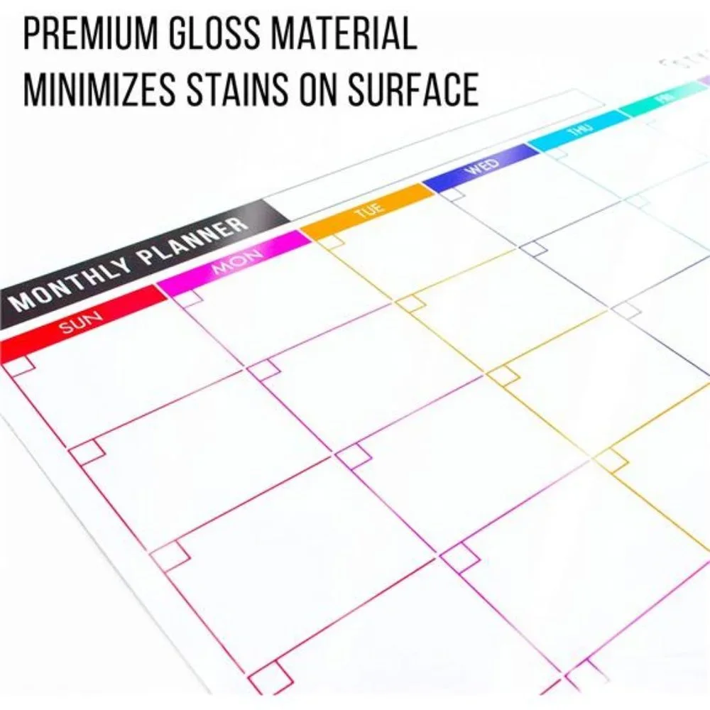 3Pcs Magnetic Planner for Fridge - Monthly, Weekly Calendar, Notepad + 4 Markers